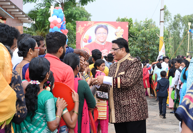 Bro Andrew Richard celebrates his 60th Birthday with grandneur amidst a large number of devotees here on Sunday, 16th, 2023, at Grace Ministry Prayer Centre Budigere in Bangalore with a myriad of wishes.